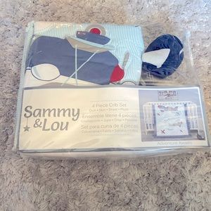 Sammy & Lou Crib Bedding Set - Adventure
Awaits 4pc